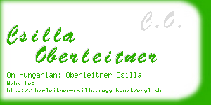 csilla oberleitner business card